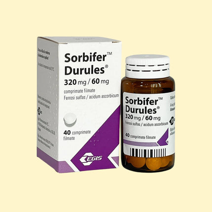 Sorbifer Durules 320mg/60mg 40 tablets