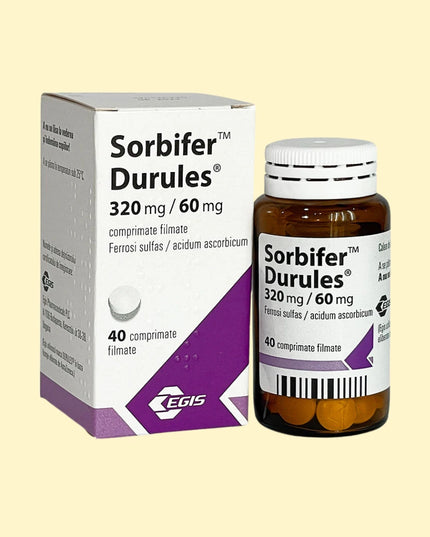 Sorbifer Durules 320mg/60mg 40 tablets