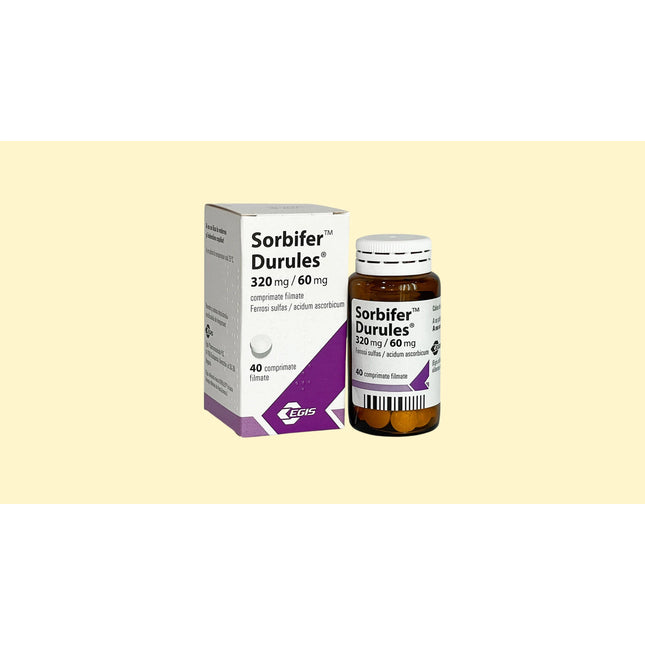 Sorbifer Durules 320mg/60mg 40 tablets