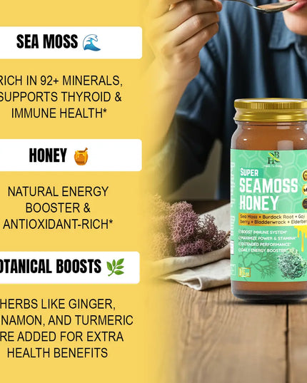 Super Sea Moss Honey – 16 oz