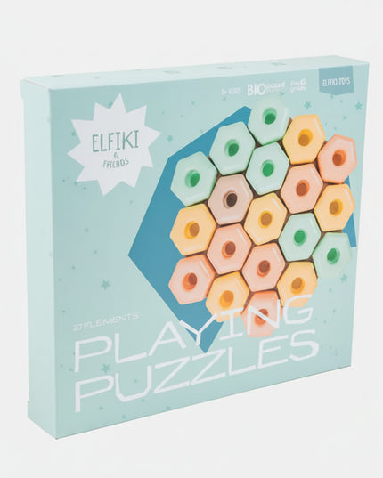 A bright, fun, and educational puzzle that turns playtime into learning time!
The ELFIKI Playing Puzzles set includes 20 large, durable pieces designed for small hands — perfect for helping children develop logic, coordination, and attention while discovering shapes and colors.