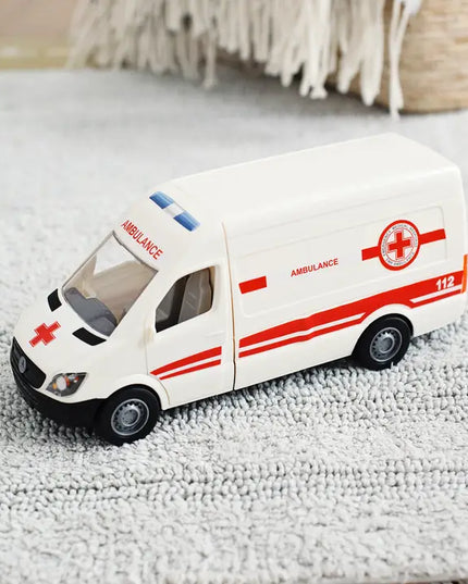A realistic miniature&nbsp;Mercedes-Benz Sprinter Ambulance designed with true-to-life details.
Perfect for little future heroes and collectors — this emergency vehicle inspires role-play, imagination, and admiration for real-life rescue teams.