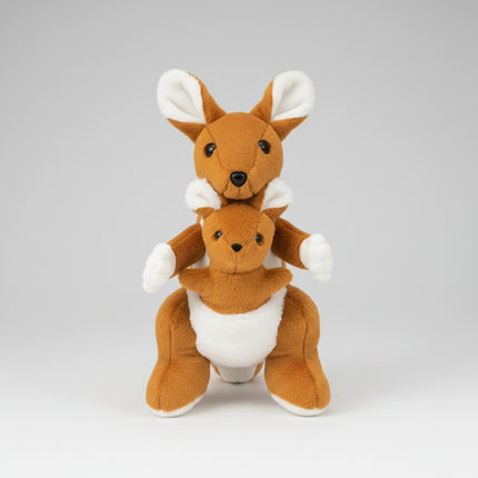 A tender and heartwarming plush toy that celebrates love, comfort, and family.
This soft kangaroo comes with a tiny baby joey tucked safely in its pouch — the sweetest reminder of warmth and protection. Kids adore carrying them around, cuddling, and playing pretend parent-baby games.