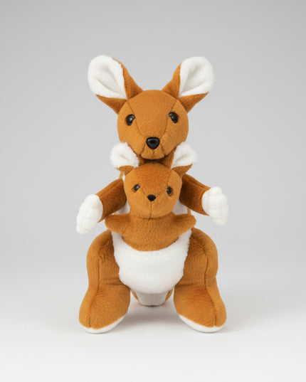 A tender and heartwarming plush toy that celebrates love, comfort, and family.
This soft kangaroo comes with a tiny baby joey tucked safely in its pouch — the sweetest reminder of warmth and protection. Kids adore carrying them around, cuddling, and playing pretend parent-baby games.