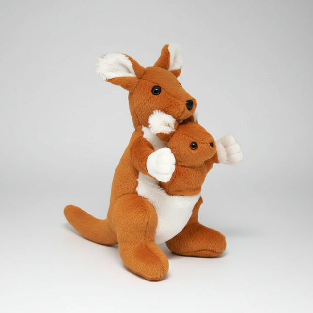 A tender and heartwarming plush toy that celebrates love, comfort, and family.
This soft kangaroo comes with a tiny baby joey tucked safely in its pouch — the sweetest reminder of warmth and protection. Kids adore carrying them around, cuddling, and playing pretend parent-baby games.