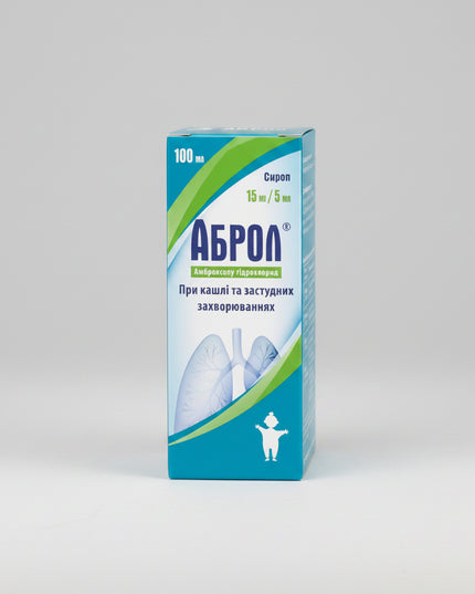 Abrol Syrup contains ambroxol hydrochloride, a mucolytic agent that helps thin and loosen thick mucus in the respiratory tract, making it easier to cough up and clear the airways. It is used in acute and chronic bronchopulmonary conditions associated with excessive or thick mucus production. Abrol helps improve mucociliary clearance, supports productive coughs, and facilitates easier breathing.