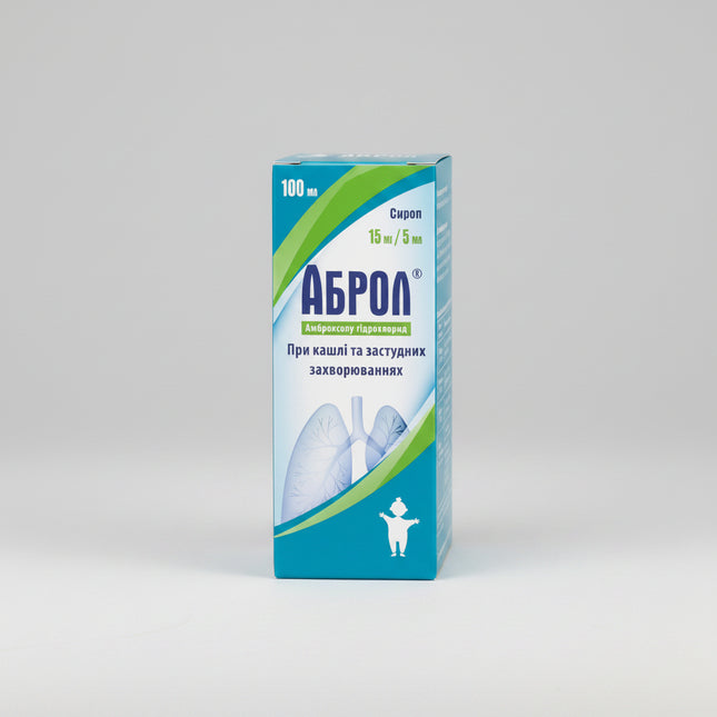 Abrol Syrup contains ambroxol hydrochloride, a mucolytic agent that helps thin and loosen thick mucus in the respiratory tract, making it easier to cough up and clear the airways. It is used in acute and chronic bronchopulmonary conditions associated with excessive or thick mucus production. Abrol helps improve mucociliary clearance, supports productive coughs, and facilitates easier breathing.