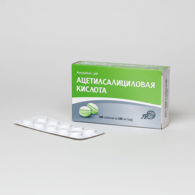 Acetylsalicylic Acid (Aspirin) 500 mg is a widely used nonsteroidal anti-inflammatory drug (NSAID) that provides effective relief from pain, fever, and inflammation. It is commonly used for headaches, toothaches, muscle aches, joint pain, menstrual discomfort, and symptoms associated with colds and flu.

Acetylsalicylic acid also possesses antiplatelet properties, helping reduce platelet aggregation and blood clot formation. However, the 500 mg strength is primarily intended for pain and fever relief, while