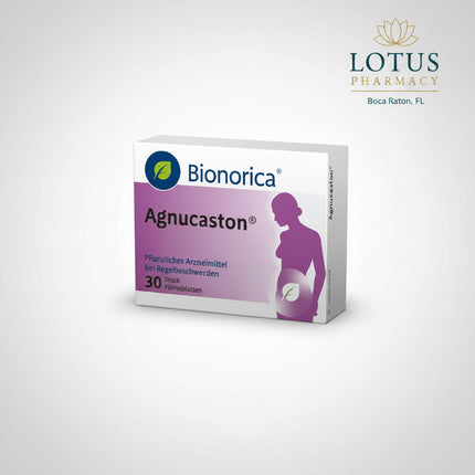 Agnucaston® is a herbal medicinal product manufactured by Bionorica and formulated to support hormonal balance in women, particularly in cases of premenstrual syndrome (PMS). The product contains a standardized extract of chaste tree fruit (Vitex agnus-castus), traditionally used to help regulate hormonal fluctuations related to the menstrual cycle.
