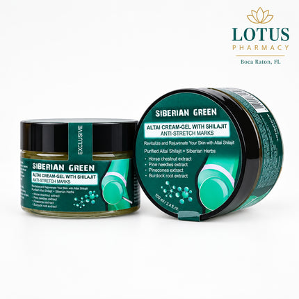 Altai Anti-Stretch Marks Cream-Gel is a lightweight topical body cream formulated with purified Altai shilajit and Siberian herbal extracts. It is designed to moisturize the skin, support elasticity, and improve the appearance of areas affected by stretch marks or changes in skin texture.