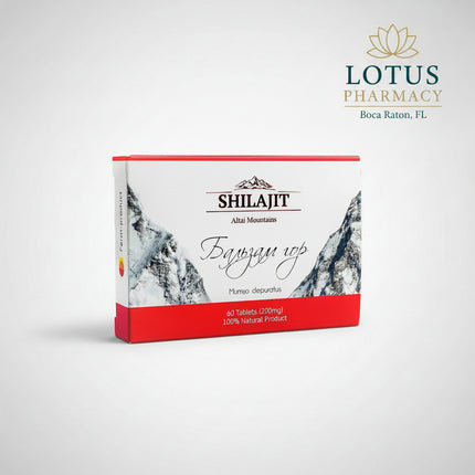 Altai Shilajit “Mountain Balsam” (Алтайское мумиё «Бальзам гор») is a traditional natural mineral-organic supplement sourced from the Altai region. Also known as Mumiyo, Mumie, or Shilajit, this naturally occurring resin-like substance has a long history of use in Central Asian and Eastern European wellness traditions.

Each tablet provides 200 mg of purified Altai shilajit, offering a convenient alternative to traditional shilajit resin. The package contains 60 tablets. Current product listings for the Mou