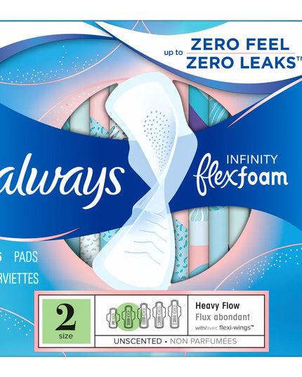 Always, Always Infinity, Always Infinity FlexFoam, FlexFoam Pads, Always Pads, Feminine Pads, Sanitary Pads, Menstrual Pads, Period Protection, Heavy Flow Pads, Size 2 Pads, Pads With Wings, Unscented Pads, Feminine Hygiene, Leak Protection, Disposable Pads, Women's Care, Personal Care, Always Infinity Size 2, Олвейс, Always Infinity, Женские Прокладки, Гигиенические Прокладки, Менструальные Прокладки, Прокладки С Крылышками, Обильные Выделения, Защита От Протеканий, Женская Гигиена, Средства Женской Гигиен