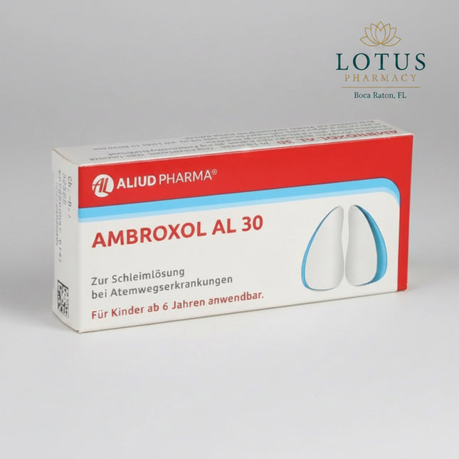 ambroxol al, ambroxol 30 mg, ambroxol tablets, mucus relief, expectorant, cough medicine, productive cough, wet cough, bronchitis relief, respiratory health, chest congestion, german medicine, european pharmacy, cough tablets, аптечный амброксол, амброксол таблетки, средство от кашля, отхаркивающее средство, влажный кашель, бронхит, pastillas de ambroxol, ambroxol 30 mg, expectorante, tos con flema, alivio de la bronquitis, salud respiratoria, medicamento alemán.
