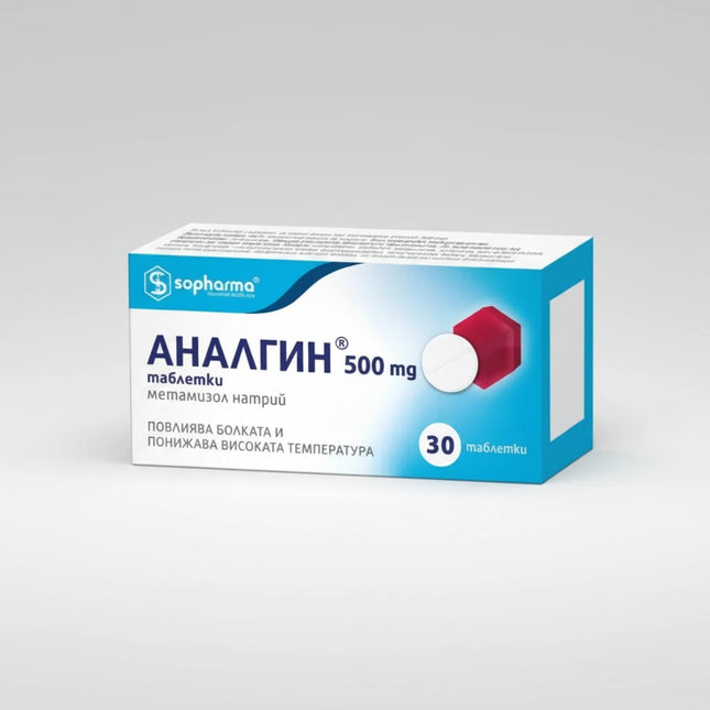 Analgin (Metamizole Sodium) is a non-opioid analgesic and antipyretic traditionally used in European medicine for the short-term relief of moderate pain and reduction of high fever. It acts by reducing pain perception and lowering elevated body temperature, particularly in cases where other measures are insufficient.