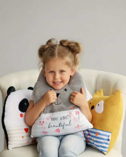 Animal Pillow Collection by Tigres will bring pleasure to its owner. &nbsp;It will become a good friend to your baby. &nbsp;The pillow is stylish, practical, soft, and pleasant to touch. &nbsp;The product can be used as an element of decor, as an accessory for rest, and as a toy for playtime. &nbsp;The pillow is made of environmentally friendly materials and it perfectly retains its shape after repeated washings.