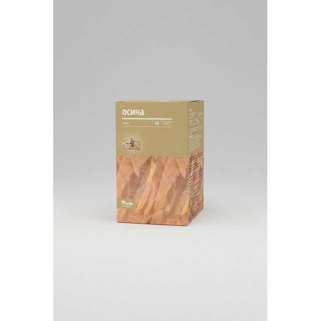 Aspen Bark, 50 g — a natural herbal remedy known for its anti-inflammatory, analgesic, and antimicrobial properties. Aspen bark is traditionally used to support the urinary tract, joints, and digestive system, as well as to promote overall detoxification and wellness.