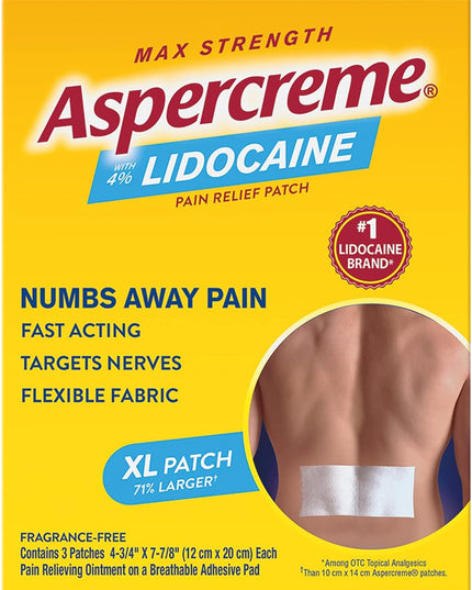 Aspercreme, Aspercreme Lidocaine Patch, Lidocaine Patch, Lidocaine 4%, Pain Relief Patch, XL Pain Patch, Back Pain Relief, Neck Pain Relief, Shoulder Pain Relief, Joint Pain Relief, Arthritis Pain Relief, Muscle Pain Relief, Topical Analgesic, Numbing Patch, Pain Management, Muscle Strain Relief, Sprain Relief, Odor Free Patch, Localized Pain Relief, First Aid, Асперкрем, Лидокаин Пластырь, Лидокаин 4%, Обезболивающий Пластырь, Боль В Спине, Боль В Шее, Боль В Суставах, Артрит, Мышечная Боль, Обезболивание,