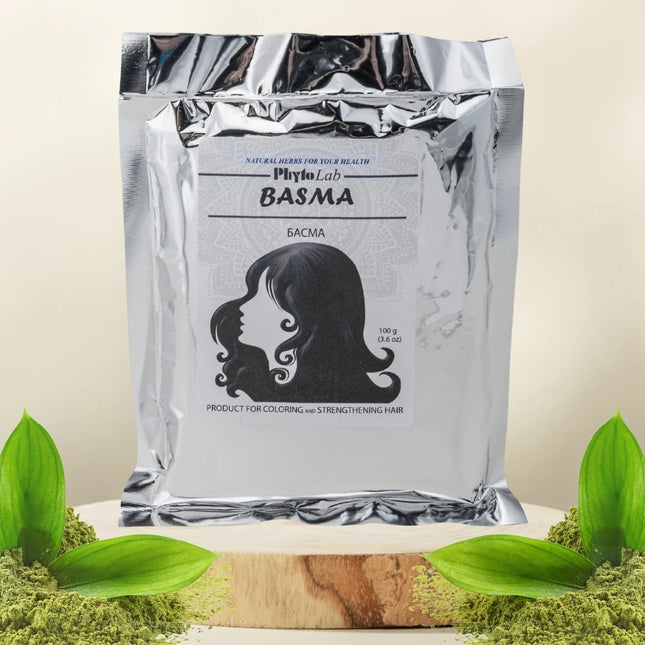 BASMA Natural Hair Coloring & Strengthening Powder, 125 g