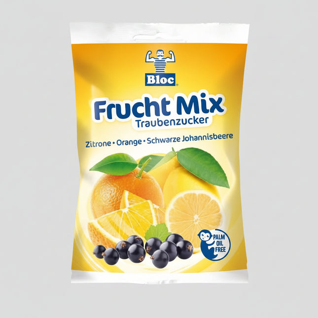 BLOC Traubenzucker are glucose (dextrose) tablets designed to provide a rapid source of energy.
They are commonly used to support mental performance, concentration, and physical activity, especially during periods of increased demand such as work, study, travel, or sports