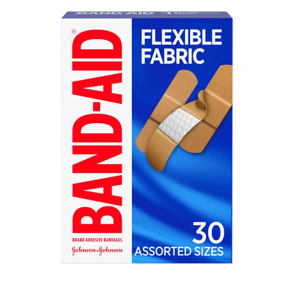 Band-Aid Flexible Fabric Adhesive Bandages, 30 ct