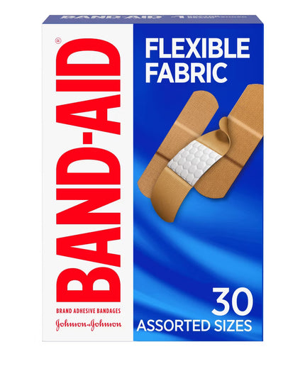 Band-Aid Flexible Fabric Adhesive Bandages, 30 ct