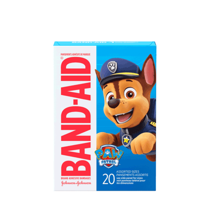 Band Aid, Band-Aid, Paw Patrol Bandages, Paw Patrol Adhesive Bandages, Kids Bandages, Children's Bandages, Character Bandages, Adhesive Bandages, First Aid, Wound Care, Cut Care, Scrape Care, Sterile Bandages, Paw Patrol First Aid, Kids First Aid, Family First Aid, Minor Cuts, Abrasions, Wound Protection, Children's Health, Щенячий Патруль, Пластыри Щенячий Патруль, Детские Пластыри, Лейкопластырь, Первая Помощь, Уход За Ранами, Защита Ран, Детская Аптечка, Порезы, Ссадины, Paw Patrol, Curitas Paw Patrol, C