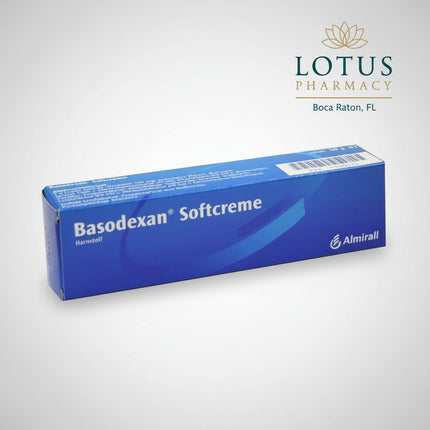Basodexan Softcreme is a German medicated skin cream containing 10% urea (100 mg/g). It is designed for the supportive treatment of dry, rough, and scaly skin conditions and helps improve skin hydration while softening excessive keratin buildup.