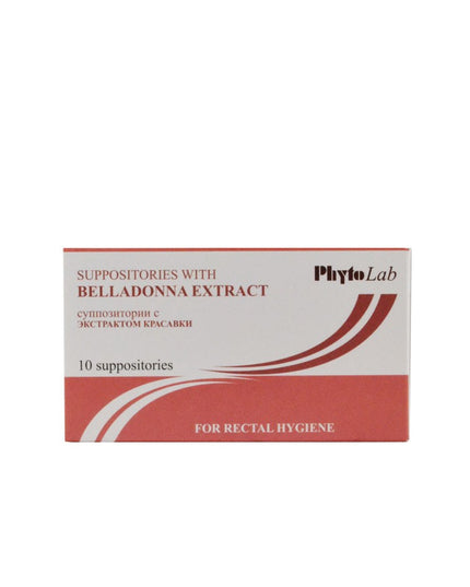 Supositorios de belladona – 10 unidades