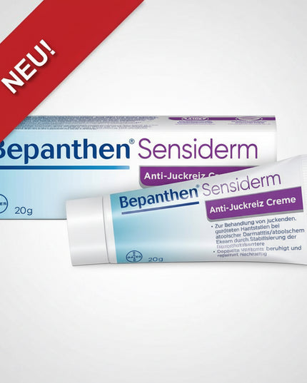 bepanthen sensiderm, bepanthen sensiderm cream, bepanthen anti itch cream, bepanthen 20 g, anti itch cream, cortisone free anti itch cream, cortisone free cream, itchy skin relief, itching relief, irritated skin, red irritated skin, skin redness, eczema skin care, atopic dermatitis skin care, atopic skin, sensitive skin cream, dry skin cream, skin barrier repair, skin barrier cream, ceramide cream, panthenol cream, baby skin care, fragrance free cream, preservative free cream, european skin care, crema bepa