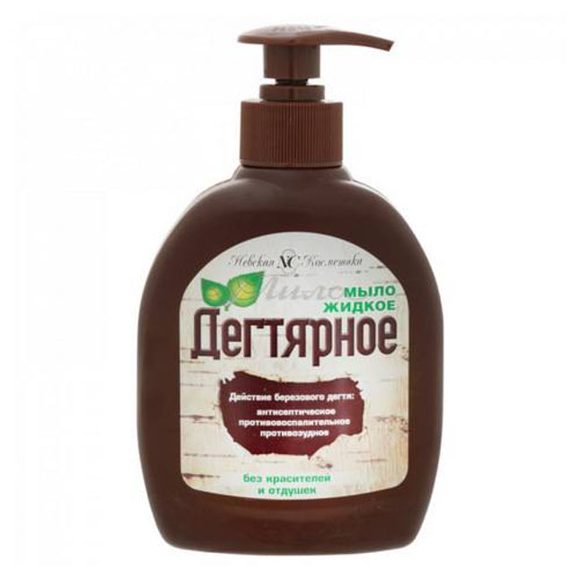 Birch Tar Ecological Liquid Soap – Nevskaya Cosmetics, 300 ml