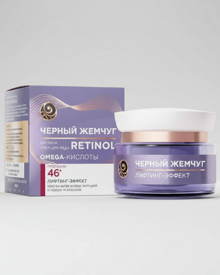 Black Pearl’s retinol night cream from the 46+ beauty program is designed to support skin renewal, firmness, and elasticity for mature skin. It aims to activate the skin’s own anti‑aging processes during the night, helping combat deeper wrinkles and thinner skin that appear with age. The formula is positioned to promote production of collagen, elastin, and hyaluronic acid, supporting the skin’s barrier and youthful structure.&nbsp;
Works well for face, neck, and decollete; suited to users looking for a budg