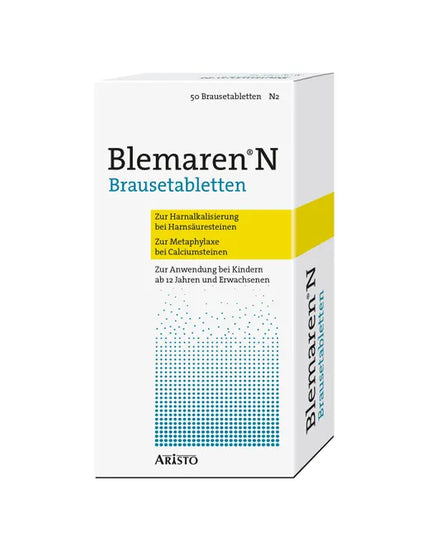Box of Blemaren N Brausetabletten on a white background