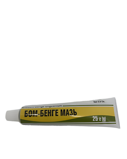 Tube of BOM-BENGE MASH on a white background