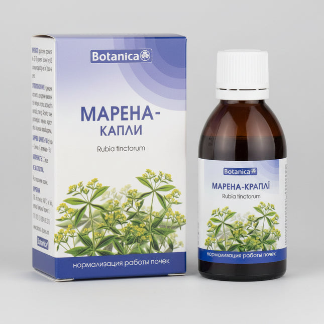 Botanica Madder Drops are a traditional herbal supplement formulated with Rubia tinctorum (Madder Root) extract, widely used in Eastern European herbal medicine to support kidney health, urinary tract function, and healthy mineral metabolism.