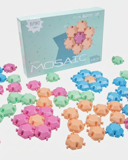 Bring color and creativity to your child’s playtime with&nbsp;ELFIKI Mosaic, a vibrant educational toy that turns learning into art! Perfect for developing fine motor skills, logic, and imagination through fun, hands-on play.

Children can place colorful pegs into the board, creating endless patterns while learning about shapes, colors, and coordination.