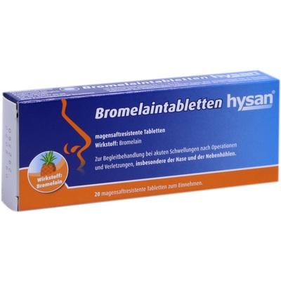 Bromelaintabletten hysan® Gastro-Resistant Tablets – 20 Tablets