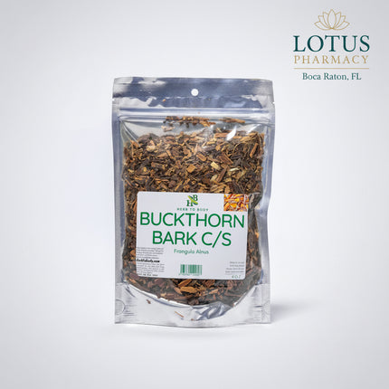 Buckthorn Bark C/S is a traditional herbal product made from cut and sifted buckthorn bark, commonly known as Frangula Bark. The botanical is traditionally used as a stimulant laxative for short-term relief of occasional constipation and to help promote bowel regularity.