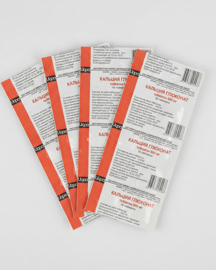 Calcium Gluconate Tablets 500 mg are an oral calcium supplement used to prevent and treat calcium deficiency. Calcium is an essential mineral that supports healthy bones and teeth, normal muscle contraction, nerve transmission, blood clotting, and proper heart function.