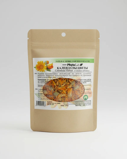 Calendula Flower contains dried calendula blossoms (Calendula officinalis), traditionally used in herbal wellness practices for teas, rinses, and topical herbal preparations. Calendula is valued for its soothing botanical properties and has long been used in European herbal traditions for skin, throat, and digestive support.