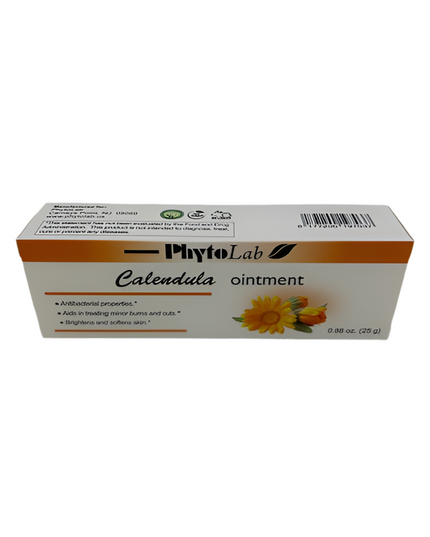 Box of PhytoLab Calendula ointment on a white background