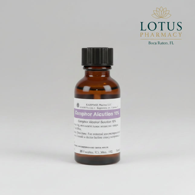 Camphor Solution 10% is a topical preparation designed to provide cooling, soothing relief for minor muscle and joint discomfort. Its stimulating action helps promote local blood circulation, easing tension and supporting relaxation in affected areas.