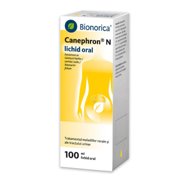 Bionorica Canephron N liquid oral packaging on a white background