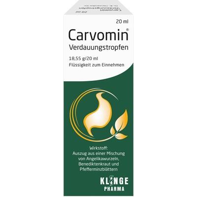 Carvomin Digestive Drops, 20 ml  Herbal Digestive Drops for Bloating, Fullness & Gastrointestinal Comfort