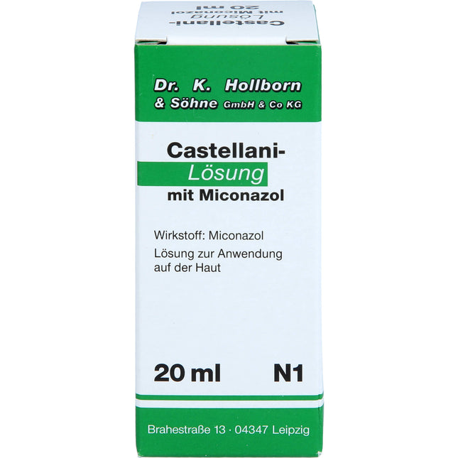 Topical Antifungal & Antiseptic Solution for Fungal Skin Infections
Helps treat superficial fungal infections such as athlete’s foot, candidiasis, and dermatophytosis while providing antiseptic and drying effects.