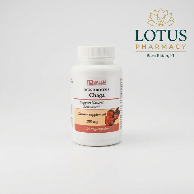 Chaga is a mushroom (Inonotus obliquus) traditionally valued in Northern and Eastern European herbal practice. It is naturally rich in antioxidants and bioactive compounds and is commonly used to support immune balance, metabolic function, and overall vitality.
