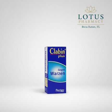 Clabin® Plus Solution is a German topical wart-removal medicine containing a combination of salicylic acid and lactic acid. It is specifically indicated for the external treatment of warts.

The two keratolytic acids gradually soften and loosen the thickened keratinized tissue of the wart. After application, the solution dries to form a film over the treated area, allowing repeated targeted treatment until the wart tissue is progressively removed.
