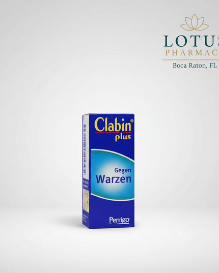 Clabin® Plus Solution is a German topical wart-removal medicine containing a combination of salicylic acid and lactic acid. It is specifically indicated for the external treatment of warts.

The two keratolytic acids gradually soften and loosen the thickened keratinized tissue of the wart. After application, the solution dries to form a film over the treated area, allowing repeated targeted treatment until the wart tissue is progressively removed.
