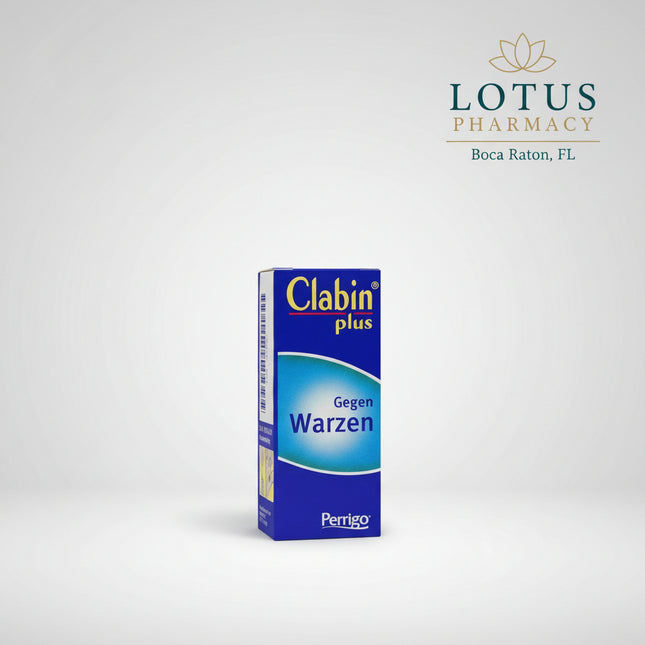 Clabin® Plus Solution is a German topical wart-removal medicine containing a combination of salicylic acid and lactic acid. It is specifically indicated for the external treatment of warts.

The two keratolytic acids gradually soften and loosen the thickened keratinized tissue of the wart. After application, the solution dries to form a film over the treated area, allowing repeated targeted treatment until the wart tissue is progressively removed.