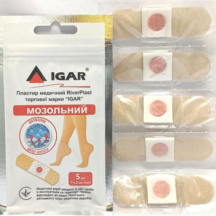 Igar RiverPlast Apósito para callos, 5 uds (Igar RiverPlast мозольный пластырь, 5 шт)