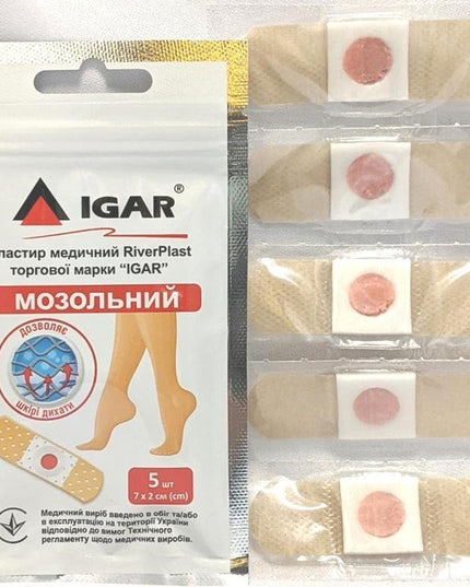Igar RiverPlast Apósito para callos, 5 uds (Igar RiverPlast мозольный пластырь, 5 шт)
